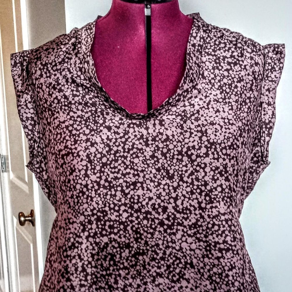 Gap Maternity Cotton Silk Blend Tie Waist Top
